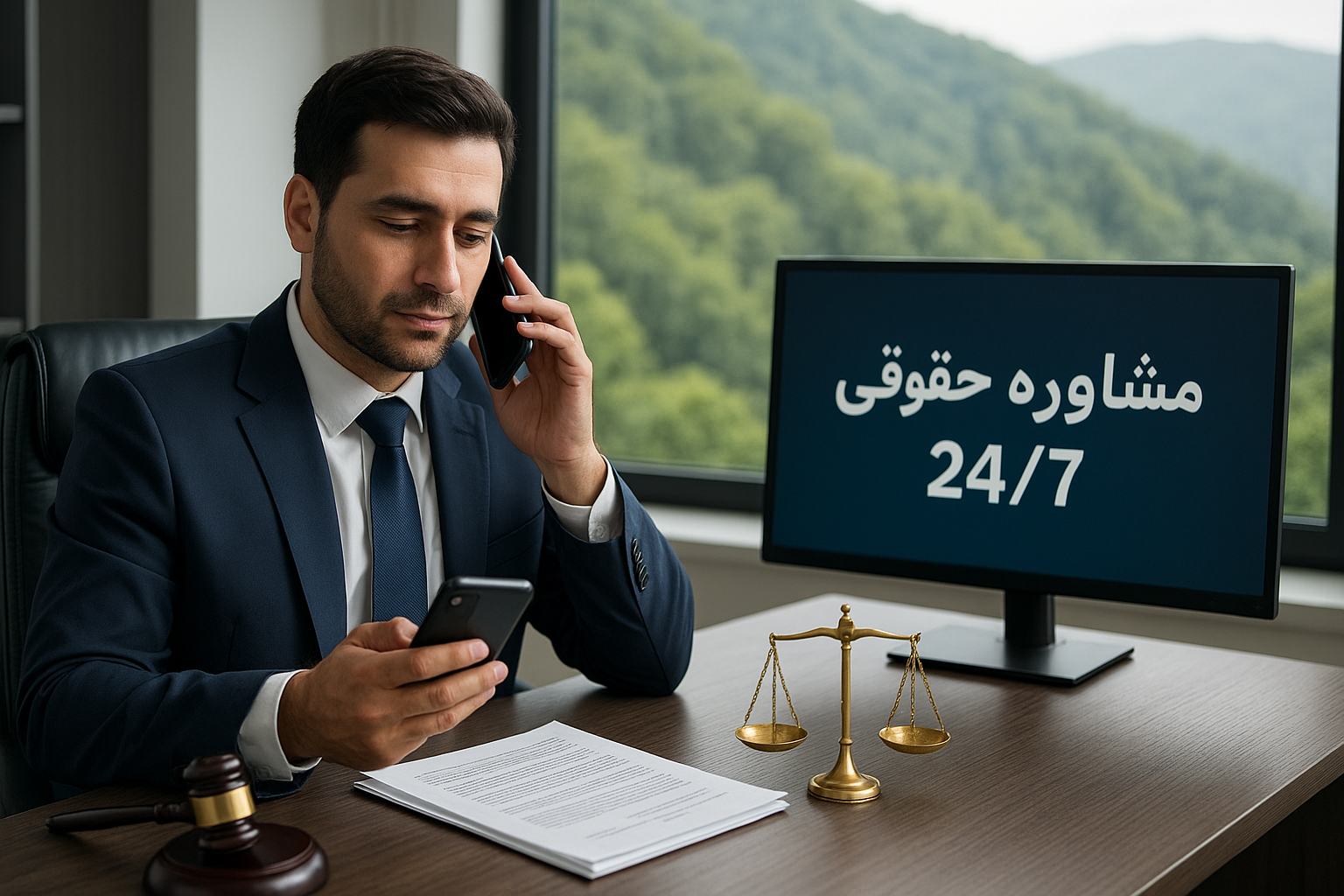 مشاوره حقوقی تلفنی برای بازداشتی