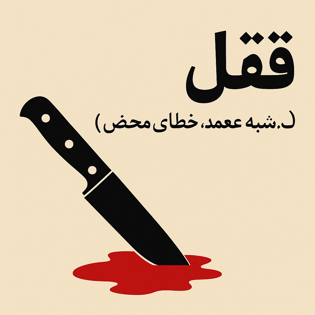 قتل عمد، شبه‌عمد، خطای محض