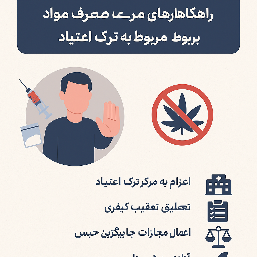 جنبه‌های کیفری مصرف مواد و راهکارهای قانونی مربوط به ترک اعتیاد