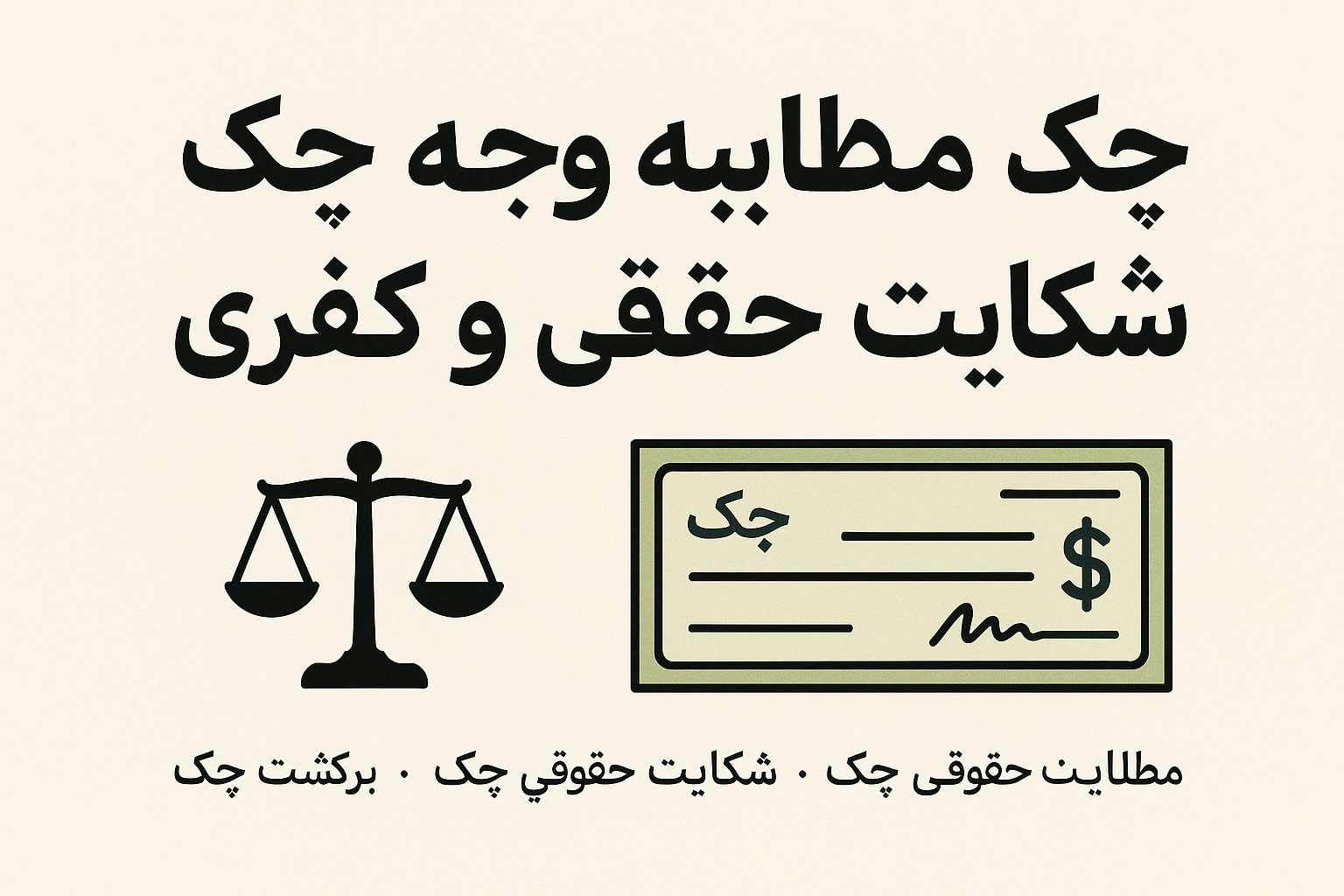 مطالبه وجه چک، شکایت حقوقی و کیفری