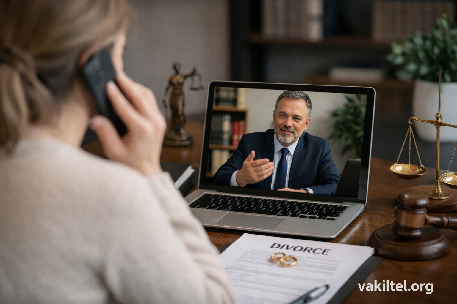 مشاوره حقوقی طلاق از راه دور